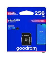 GoodRam Paměťová karta 256GB Class 10 UHS-I 91947