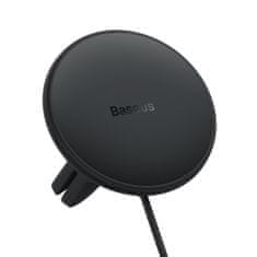 BASEUS CW01 autonabíječka 25W + MagSafe držák s bezdrátovou nabíječkou 15W, černá