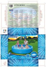 Bestway Nafukovací bazének, červený, modrý, zelený, průměr 183 cm, výška 33cm