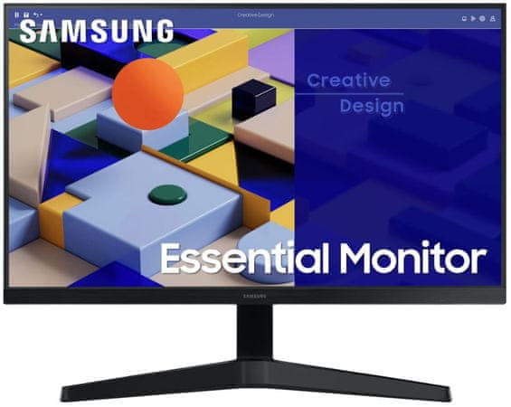 monitor Samsung S31C LS24C310EAUXEN kancelářský herní špičkový displej Full HD panel IPS LED úhlopříčka 24 palců zakřivený konektivita připojení HDMI D-Sub VGA doba odezvy 5 ms obnovovací frekvence 75 Hz Flicker-free AMD FreeSync premium