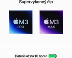 Apple MacBook Pro 14, M3 Pro - 11-core/18GB/512GB/14-core GPU, stříbrná (MRX63SL/A)