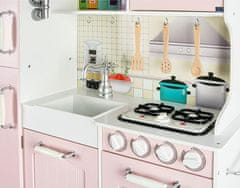 Leomark Dřevěná dětská kuchyňka s doplňky - Pink Vintage 342