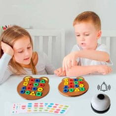 Netscroll Dětská stolní hra, ve které se děti učí poznávat tvary a barvy, ShapeMatchingGame