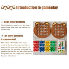 Netscroll Dětská stolní hra, ve které se děti učí poznávat tvary a barvy, ShapeMatchingGame
