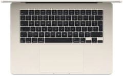 Apple MacBook Air 15, M3 8-core/8GB/256GB SSD/10-core GPU, bílá (MRYR3CZ/A)