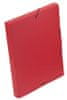 Desky s gumičkou "Coolbox", červené, PP, 30 mm, A4