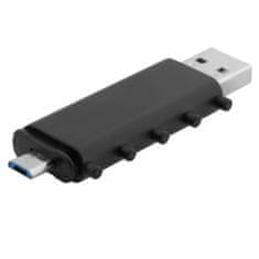 Indivo LokenToken duální USB 3.0 flash disk, černý, 64GB, OTG - Micro USB