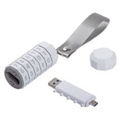 Indivo LokenToken duální USB 3.0 flash disk, bílý, 32GB, OTG - Micro USB