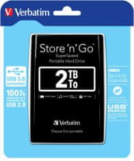 Verbatim Store 'n' Go - 2TB, černá (53177)