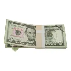 Northix Falešné peníze – 5 amerických dolarů (100 bankovek) 