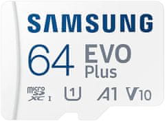 Samsung EVO Plus SDXC 64GB UHS-I (Class 10) + adaptér (MB-MC64KA/EU)